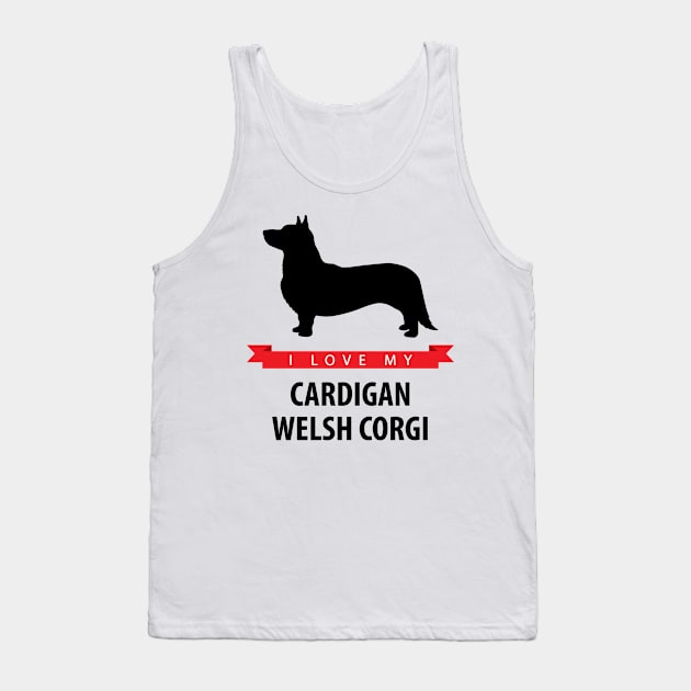 I Love My Cardigan Welsh Corgi Tank Top by millersye